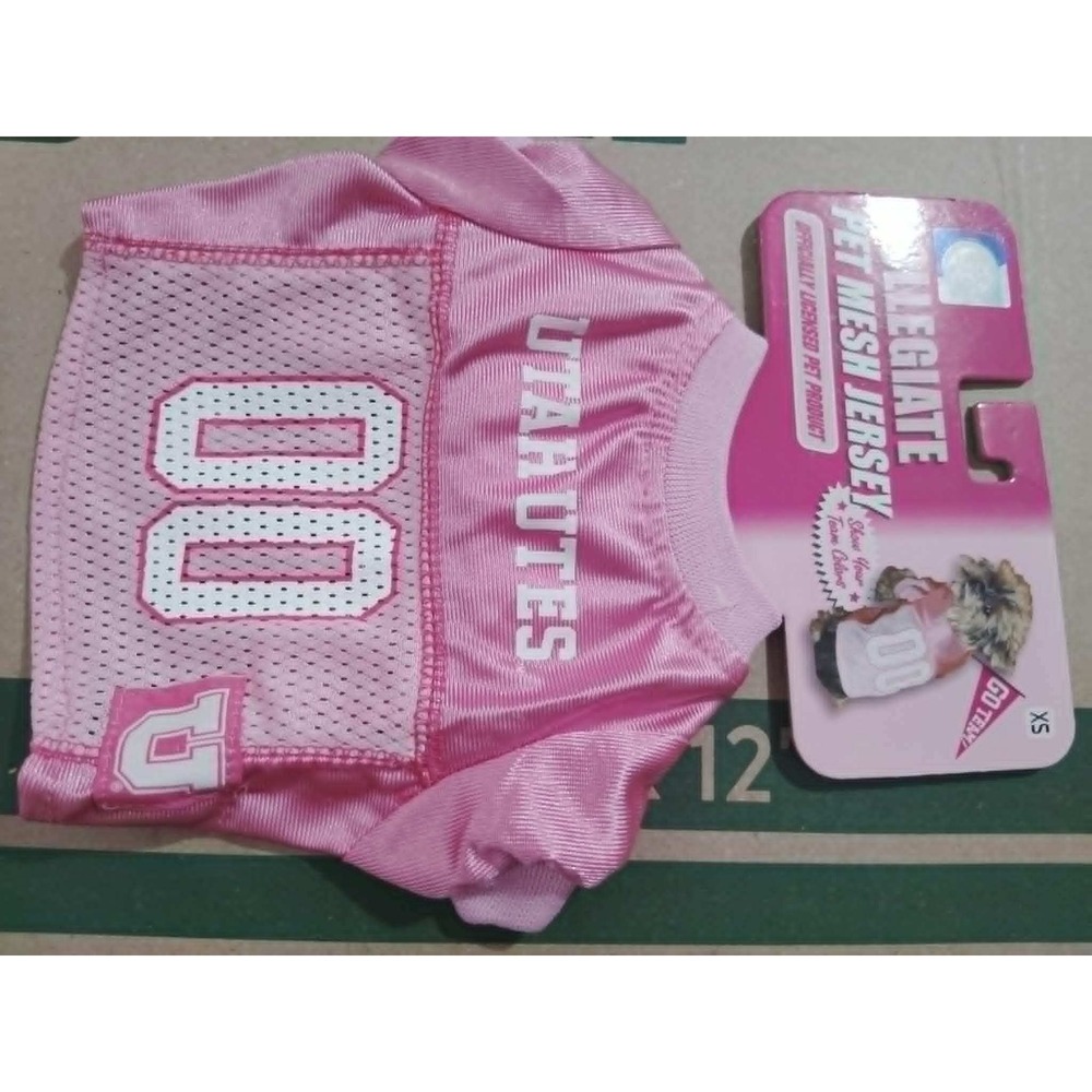 Utah Utes NCAA Pink Collegiate Pet Mesh Jersey Dog Cat Shirt XS UT-4019-XS